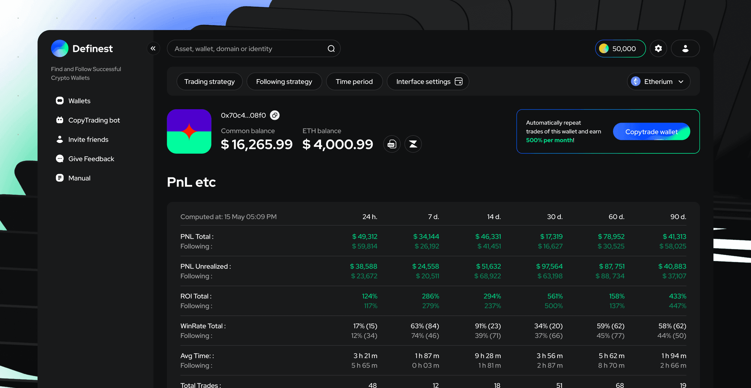 Wallet Page